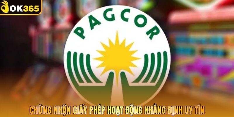 Chứng nhận giấy phép hoạt động khẳng định uy tín 